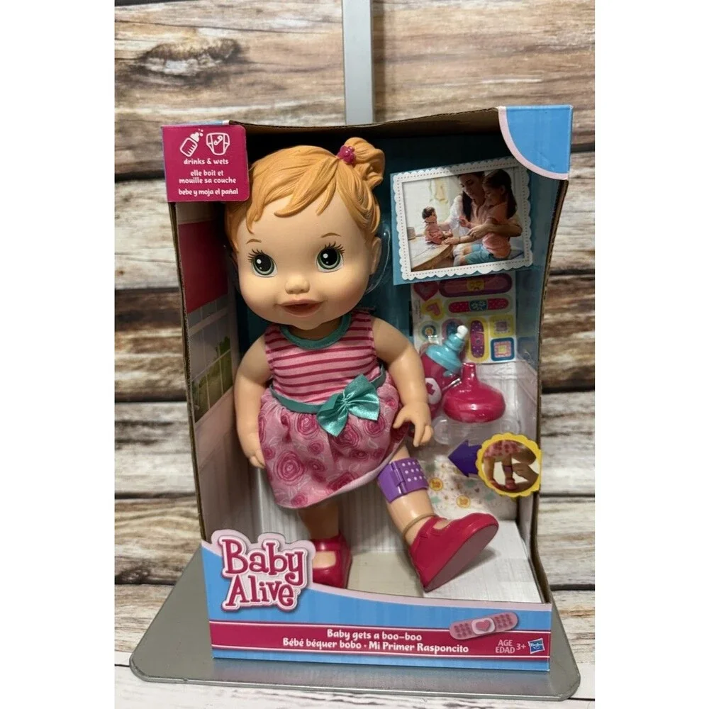 Hasbro Blonde BABY ALIVE Baby Gets A Boo Boo New In Box Vintage